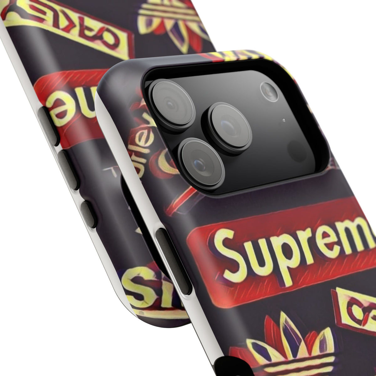 Supreme Impact-Resistant Phone Case — Streetwear Logo Collage