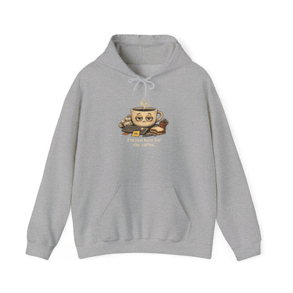 Sleepy Coffee Face Hoodie | burnout, tired, mental health humor