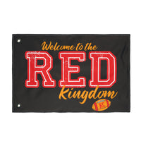 Welcome to the Red Kingdom Double Sided Flag | KC Football Theme