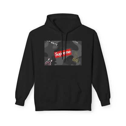 Supreme Streetwear Hoodie — Camouflage Logo Graphic Pullover