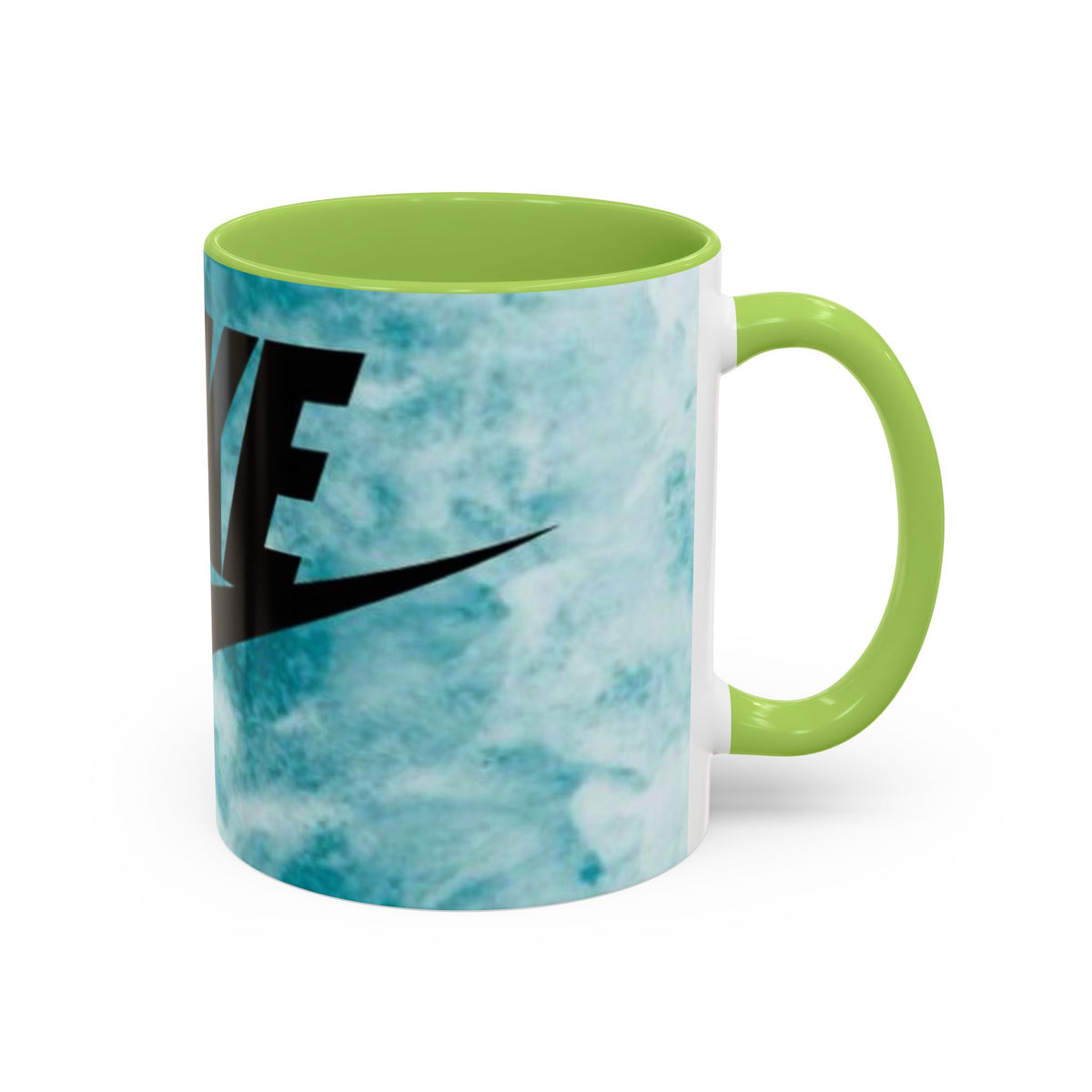 Swoosh Logo Coffee Mug | Accent Ceramic Mug