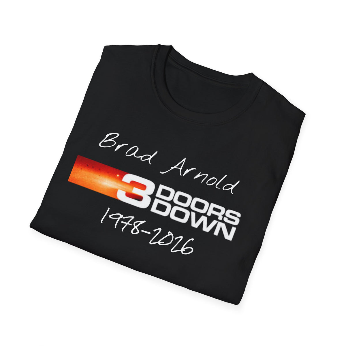 3 Doors Down Memorial Brad Arnold 1978-2016 T-Shirt | Band Tribute
