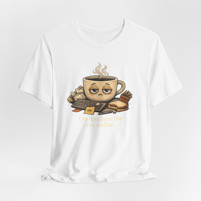 Tired Coffee Cup Tee | burnout, mental health humor