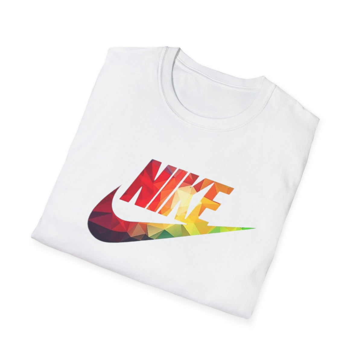 Rainbow Swoosh T-Shirt | Retro Logo Graphic
