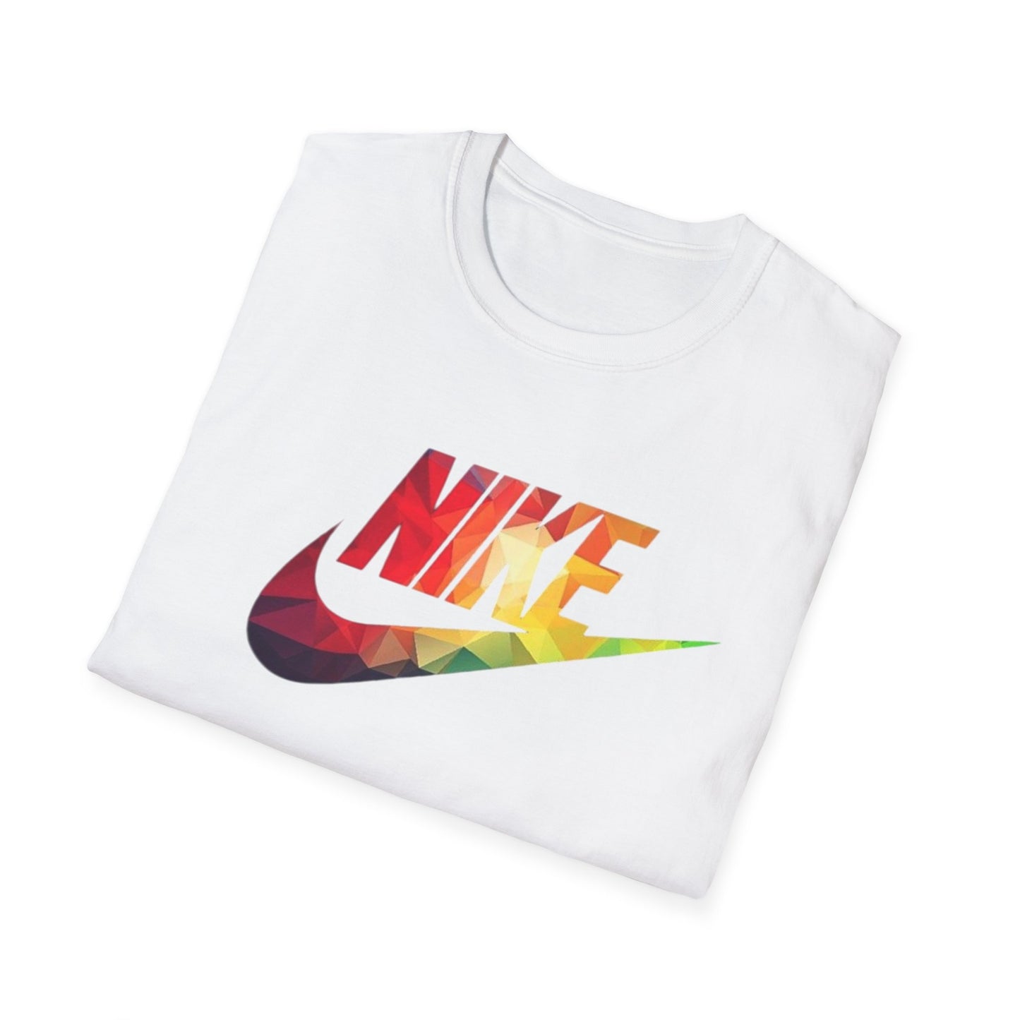 Rainbow Swoosh T-Shirt | Retro Logo Graphic