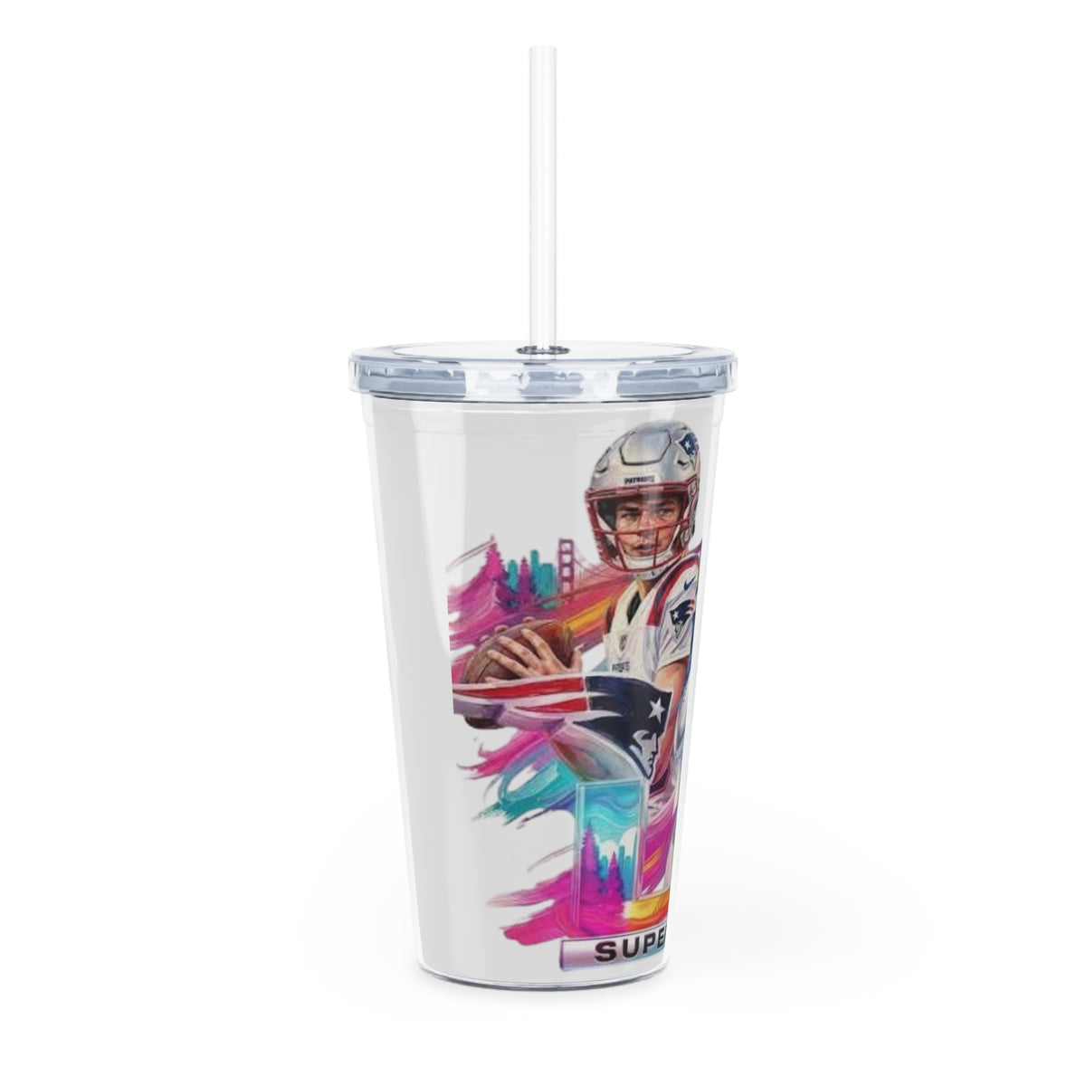 Super Bowl Quarterbacks Plastic Tumbler | Football Stadium Design
