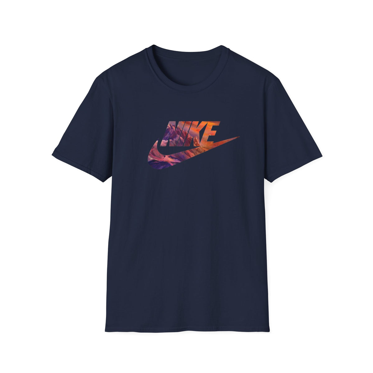 Sunset Swoosh T-Shirt | Colorful Abstract Swoosh Tee