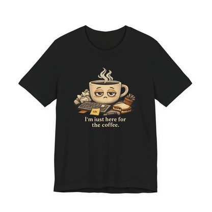 Tired Coffee Cup Tee | burnout, mental health humor
