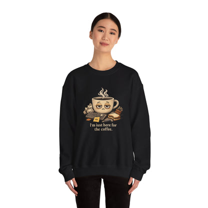 Too Tired for This Sweatshirt | burnout, coffee sleepy mental health humor