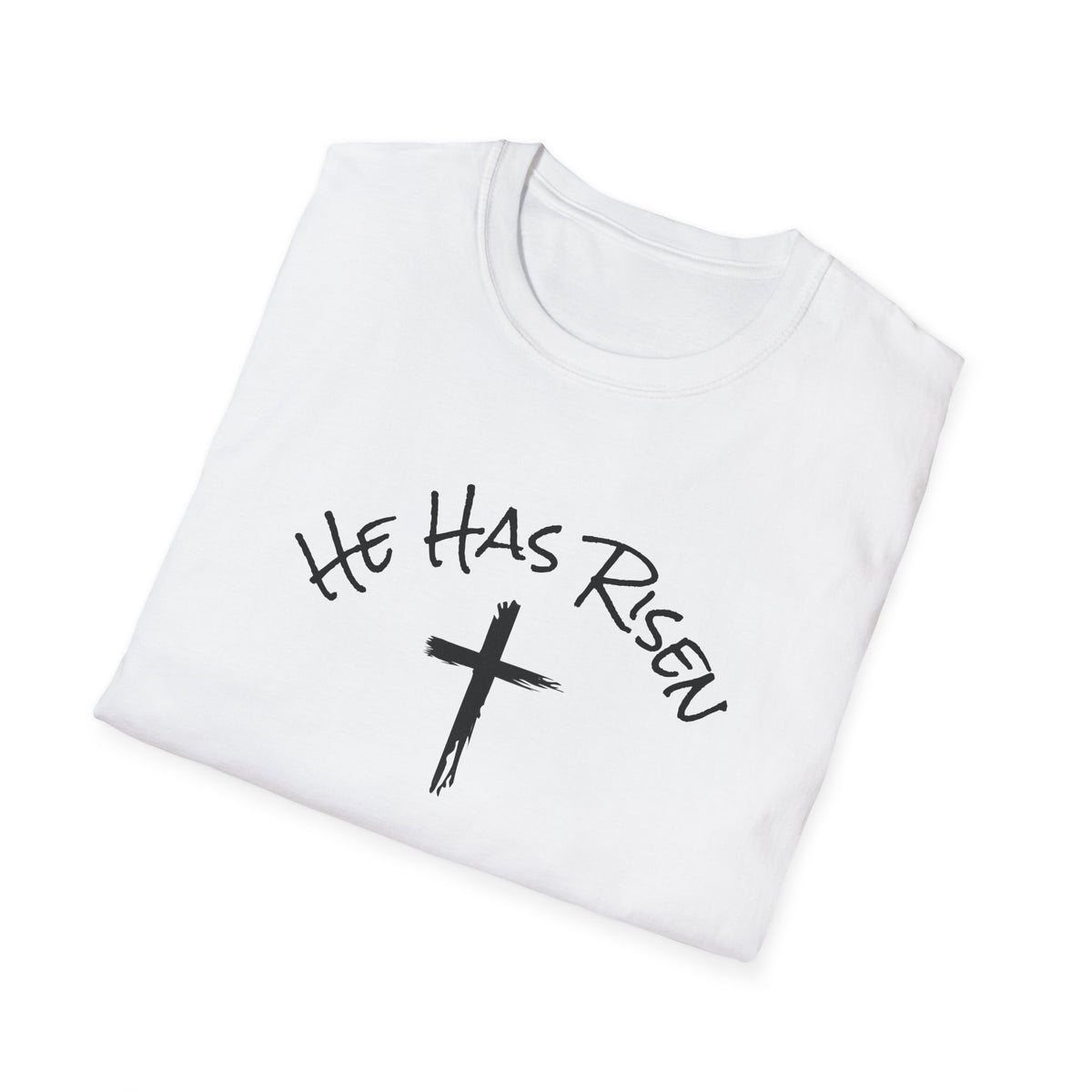 He Has Risen cross T-Shirt | Easter Christian faith tee