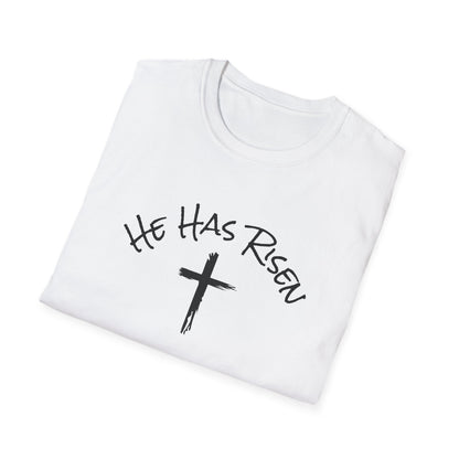 He Has Risen cross T-Shirt | Easter Christian faith tee