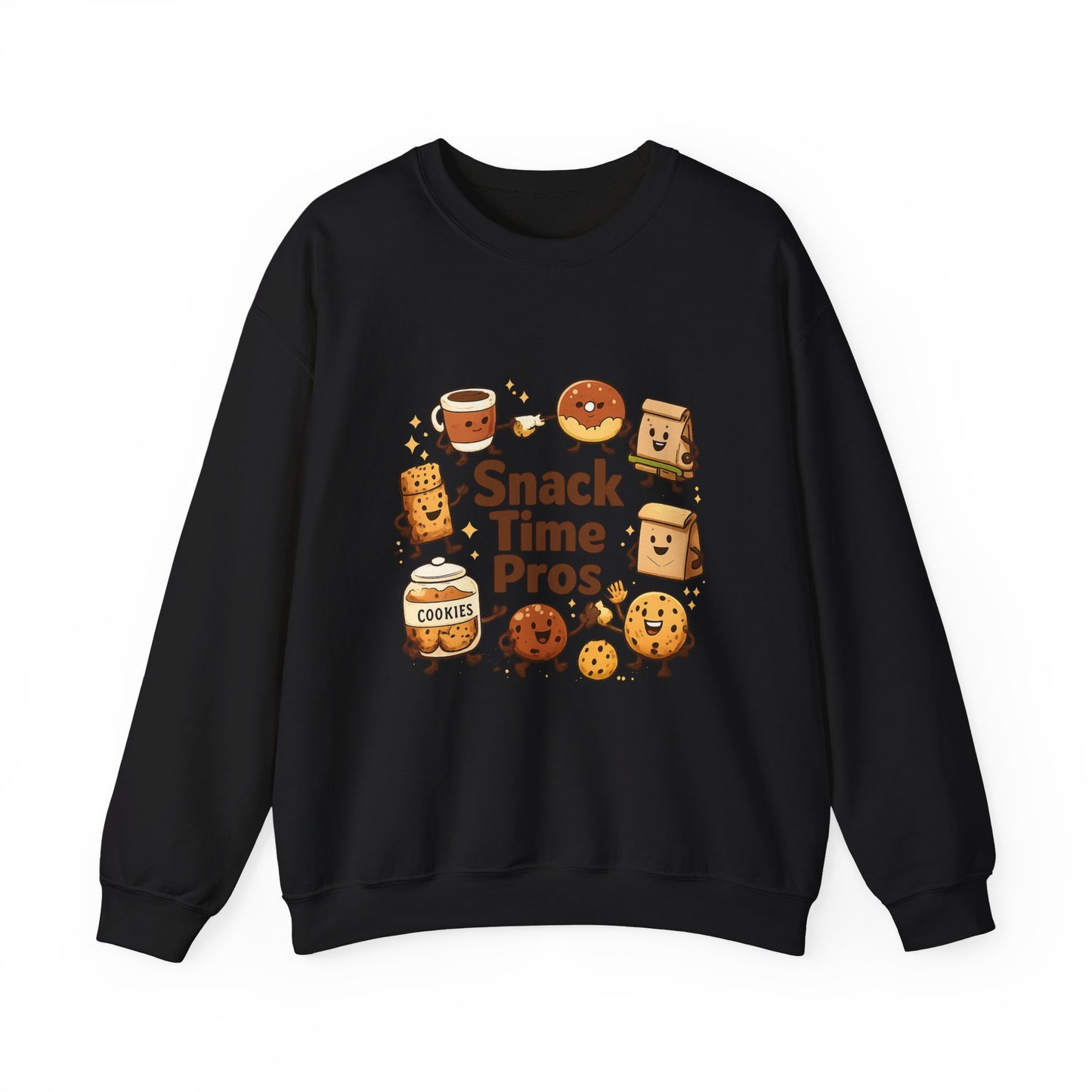 Snack Time Pros Sweatshirt | office humor, coffee fuel