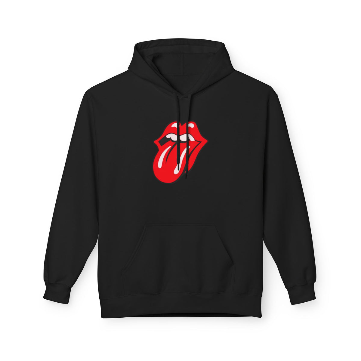 Classic Rock Tongue Hoodie — Red Lips Icon Pullover