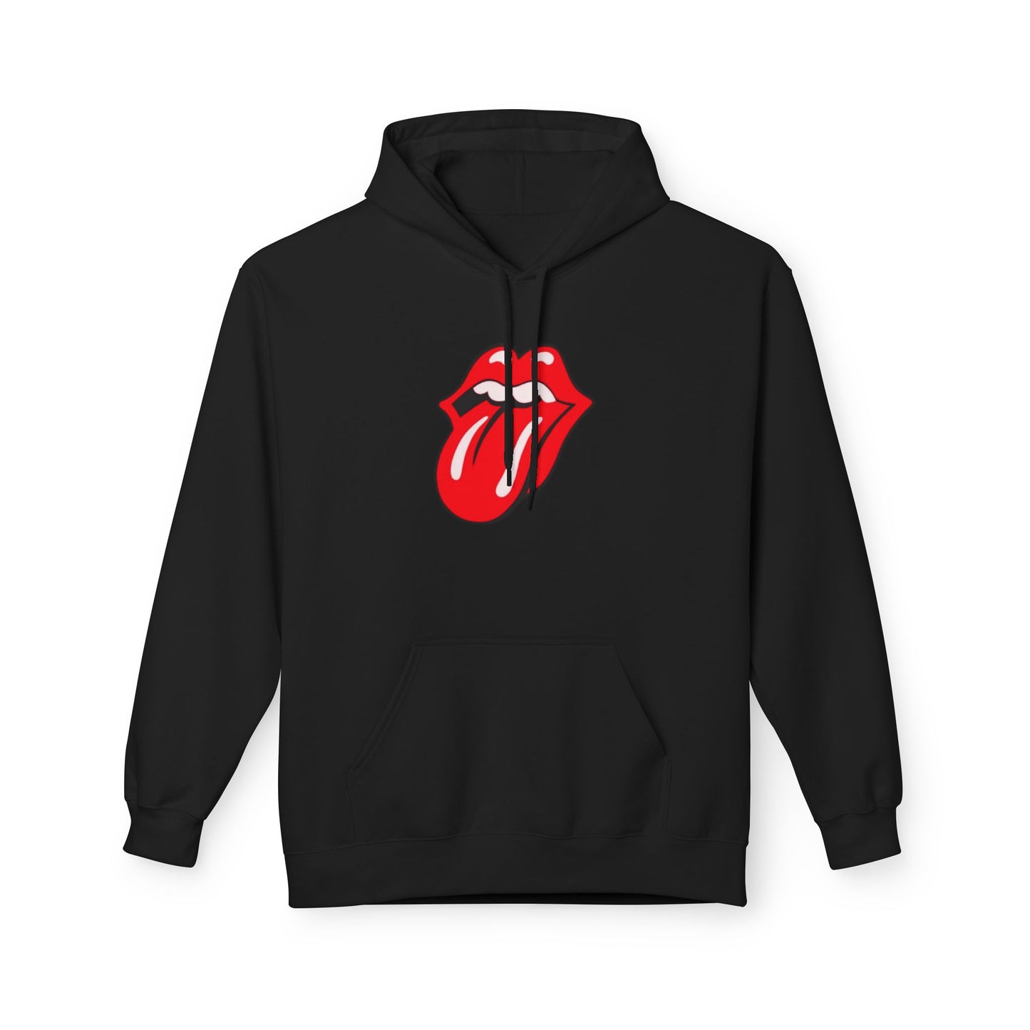 Classic Rock Tongue Hoodie — Red Lips Icon Pullover
