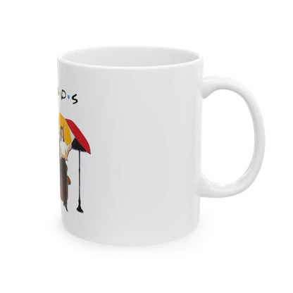 Friends TV Show Cast Illustration Mug | Ceramic Coffee Cup