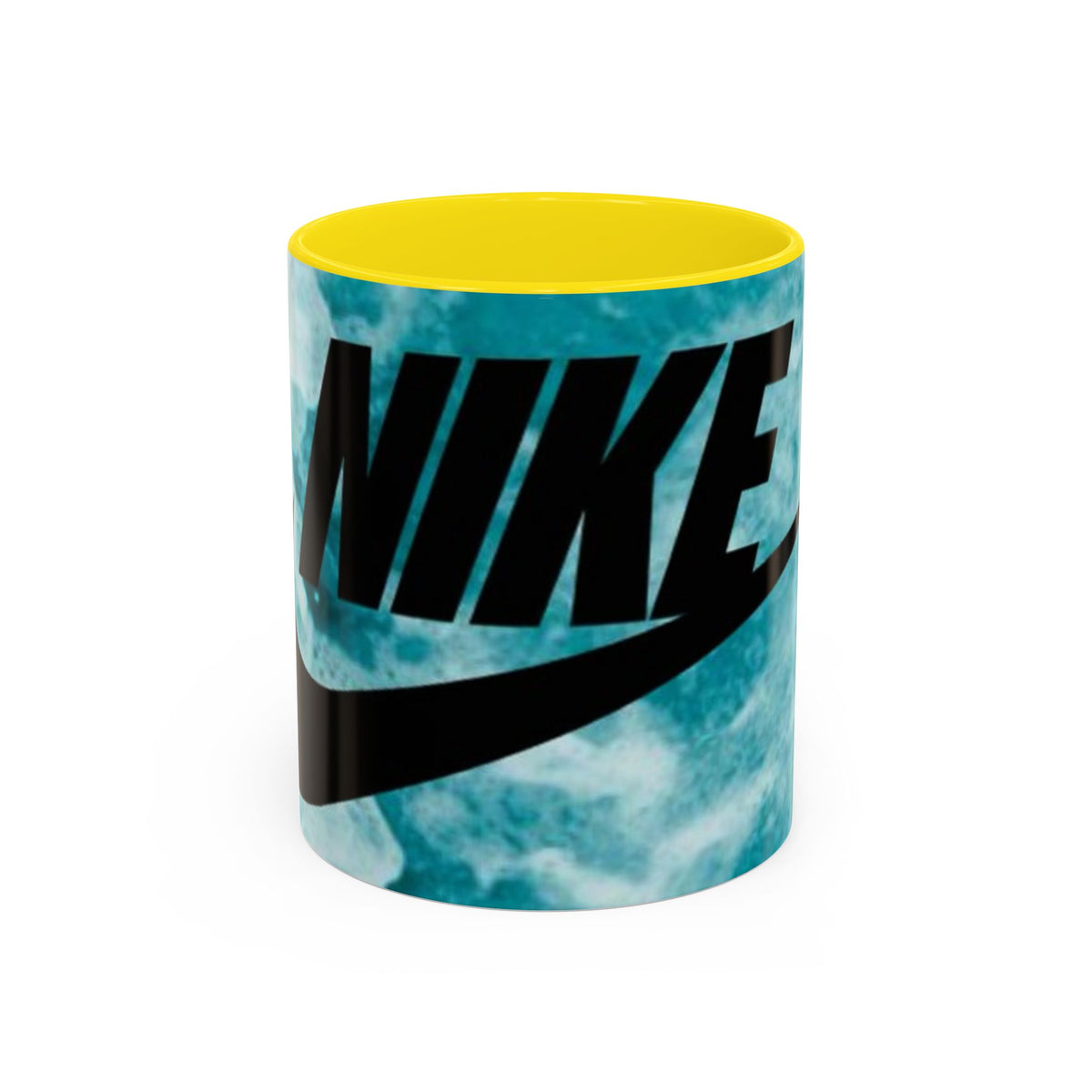 Swoosh Logo Coffee Mug | Accent Ceramic Mug