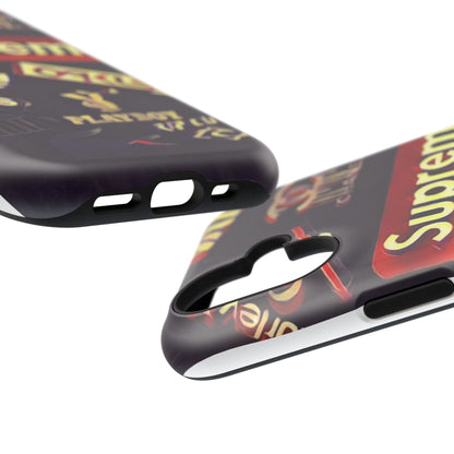 Supreme Impact-Resistant Phone Case — Streetwear Logo Collage