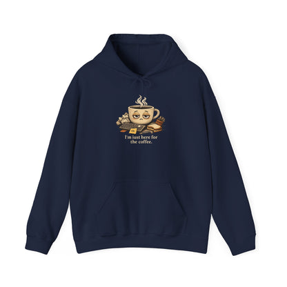 Sleepy Coffee Face Hoodie | burnout, tired, mental health humor