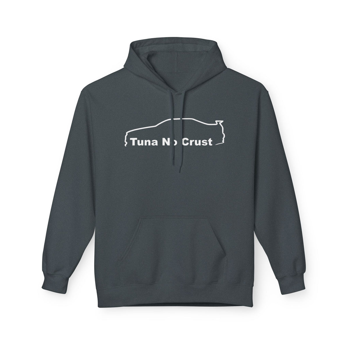 Tuna No Crust Hoodie — Minimal Cat Silhouette Sweatshirt for Cat Lovers