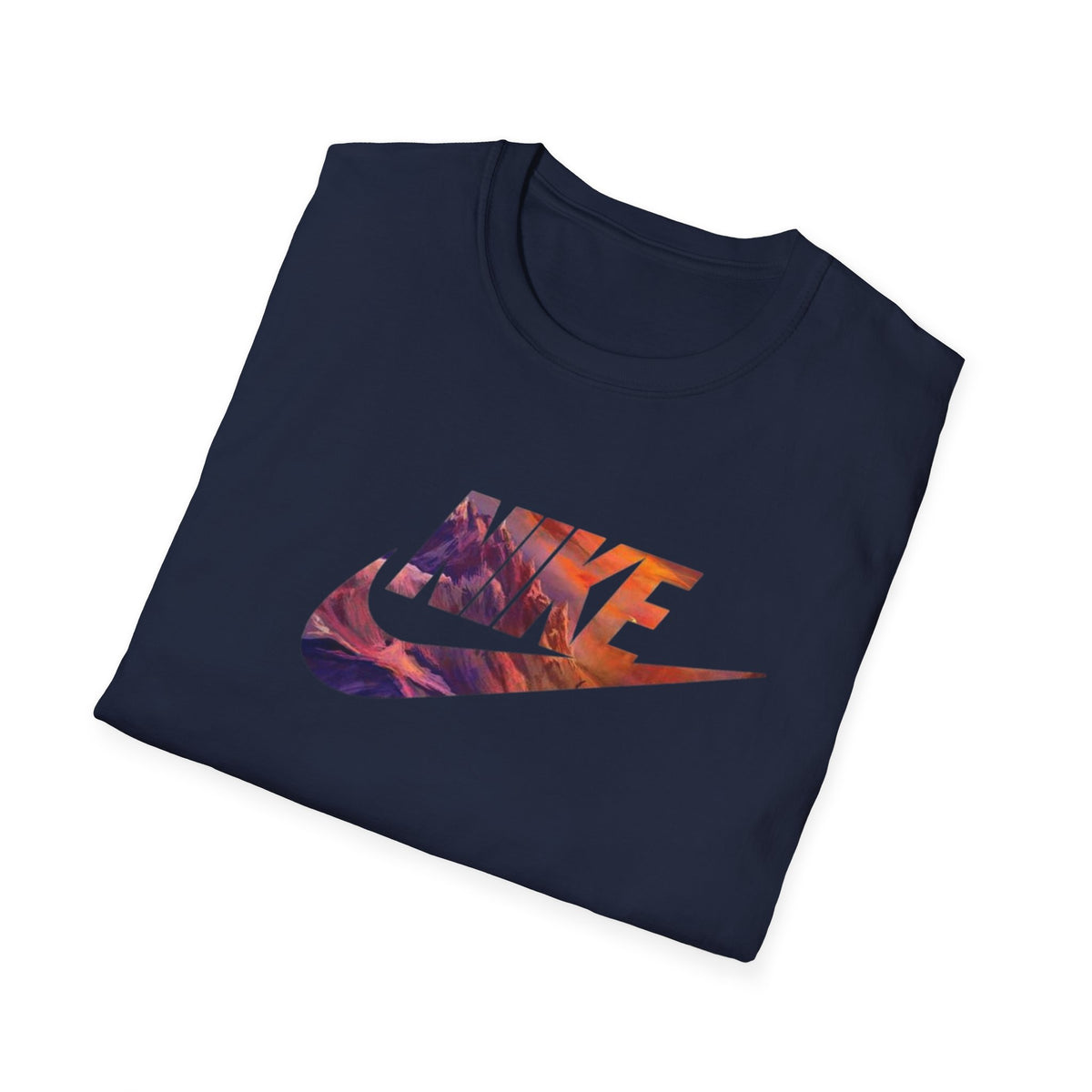Sunset Swoosh T-Shirt | Colorful Abstract Swoosh Tee