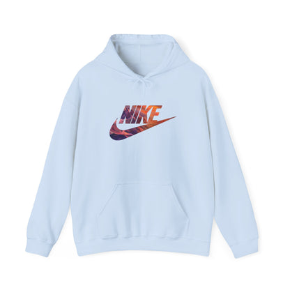 Nike Swoosh Sunset Hoodie — Floral Gradient Logo Pullover