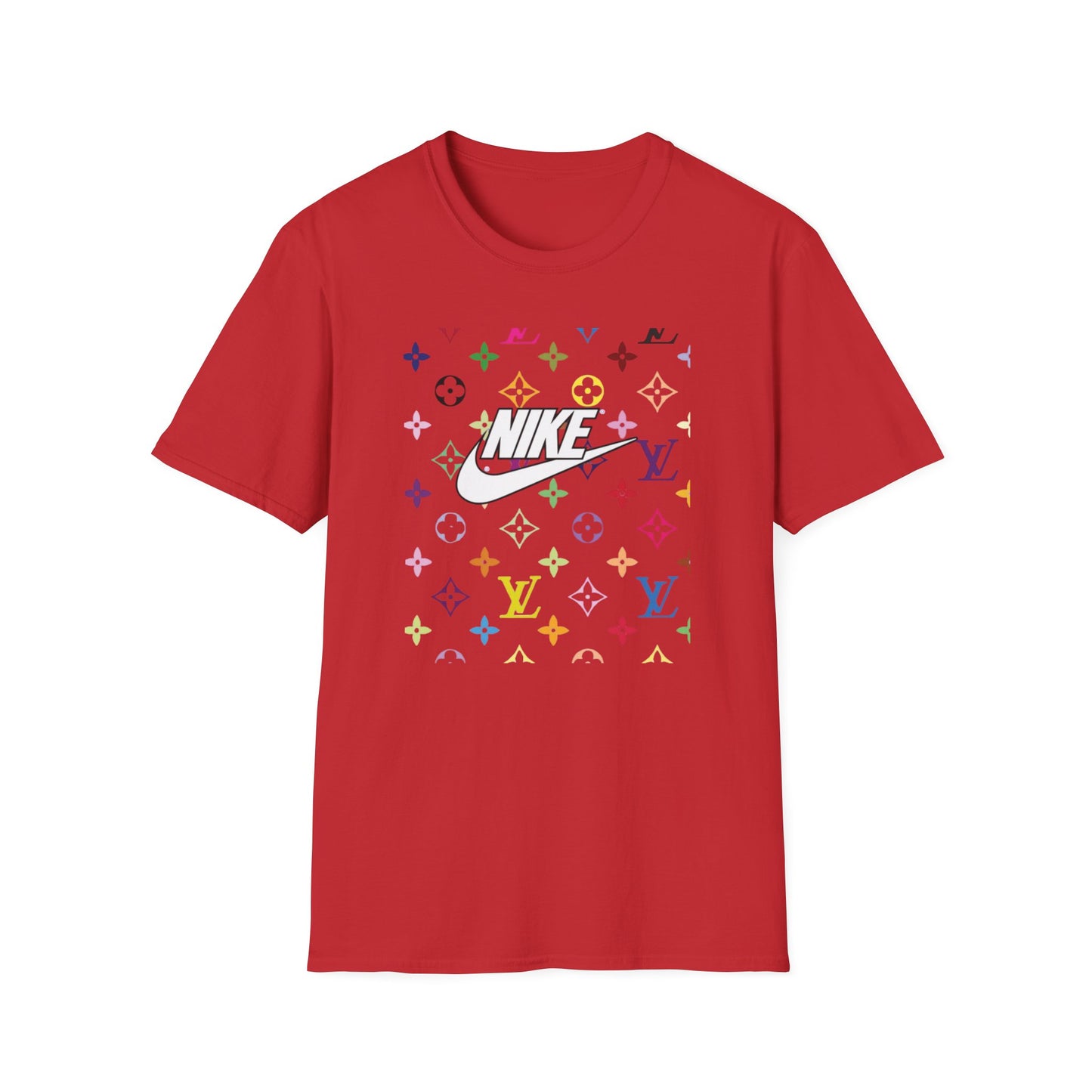 Rainbow Monogram Logo T-Shirt | Retro Pattern, Streetwear
