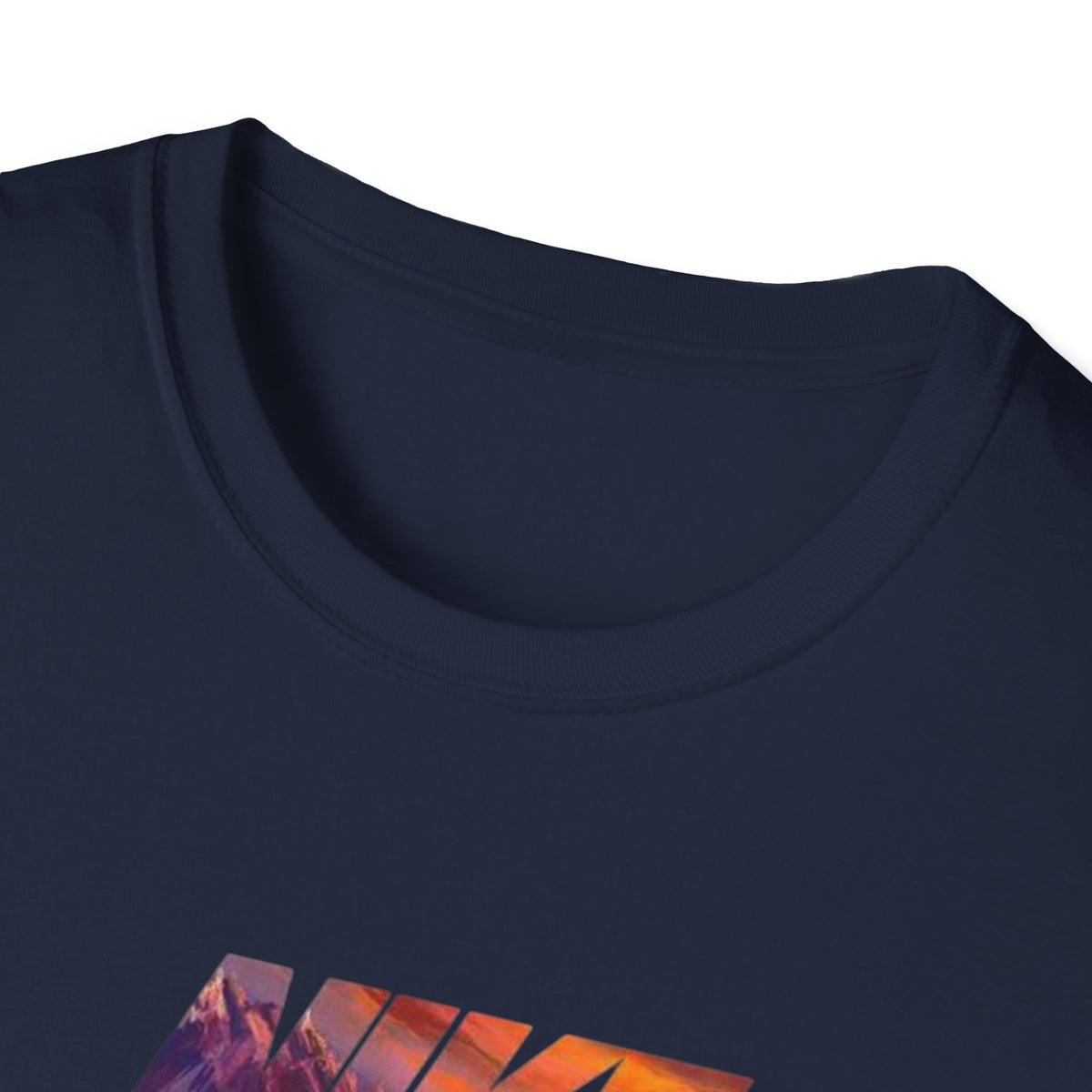 Sunset Swoosh T-Shirt | Colorful Abstract Swoosh Tee