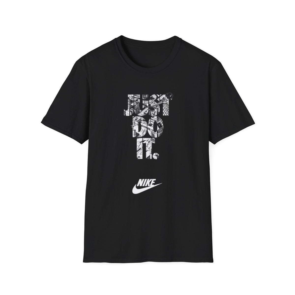 Just Do It Tee | Black graphic logo t-shirt