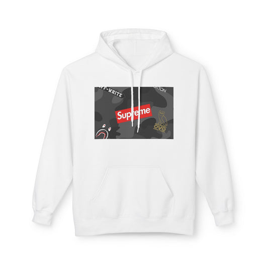 Supreme Streetwear Hoodie — Camouflage Logo Graphic Pullover