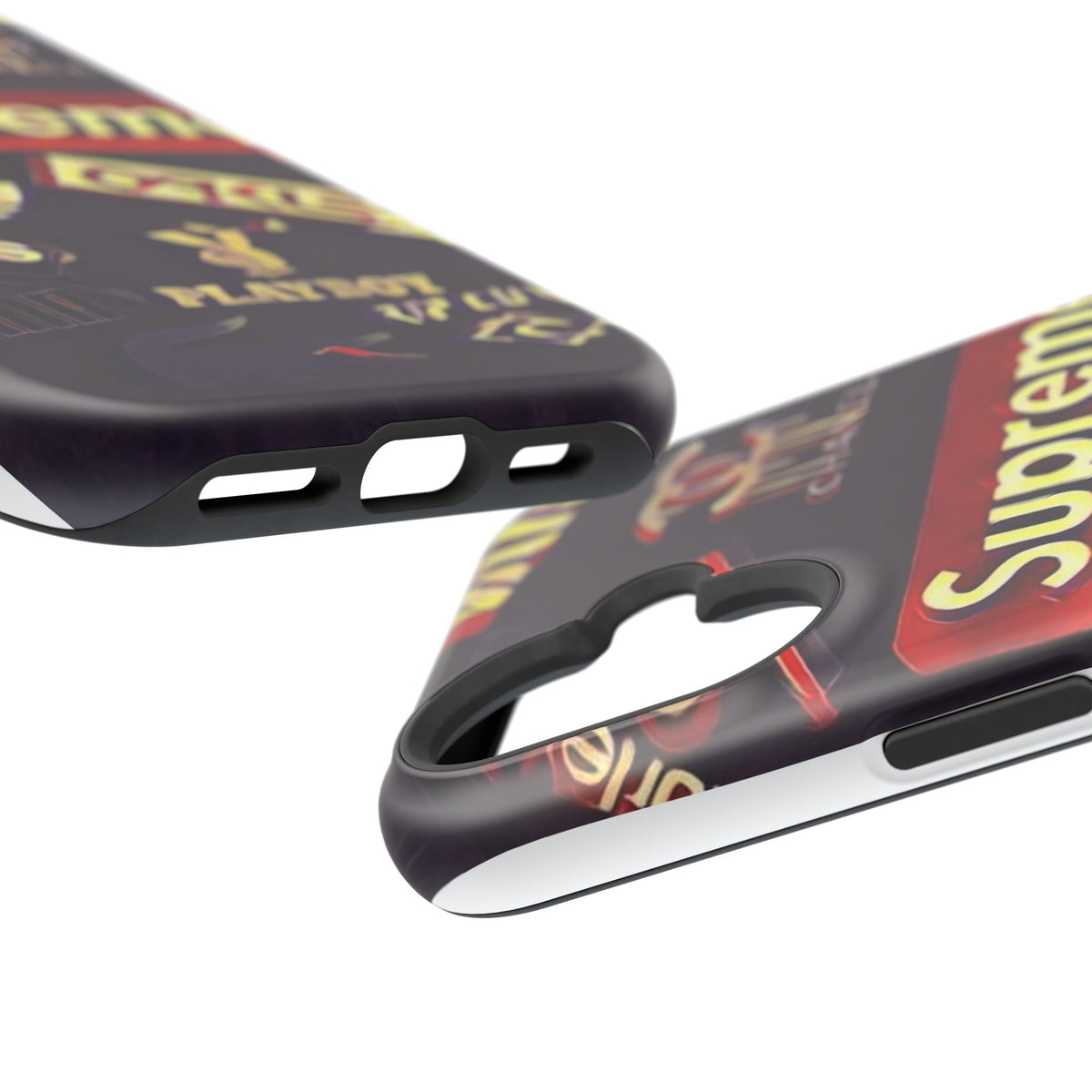 Supreme Impact-Resistant Phone Case — Streetwear Logo Collage