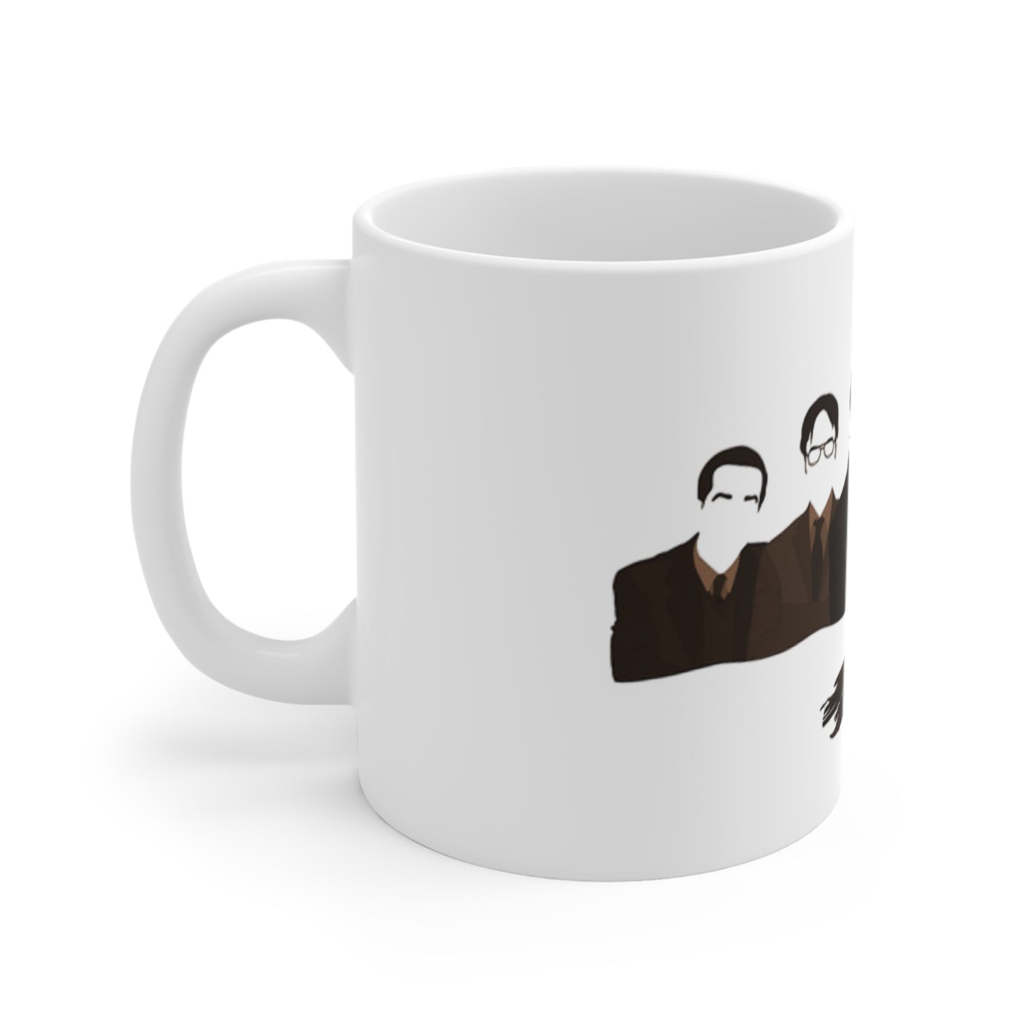 The Office Minimalist Cast 11oz White Mug — TV Show Fan Coffee Cup