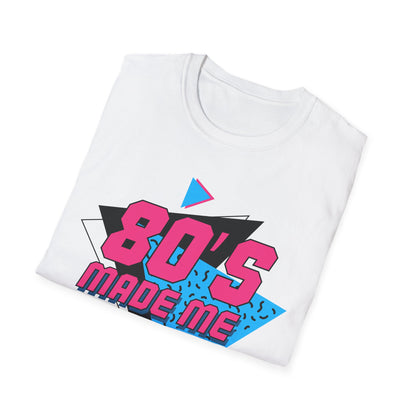 80's Made Me T-Shirt — Retro 1980s Neon Graphic Tee