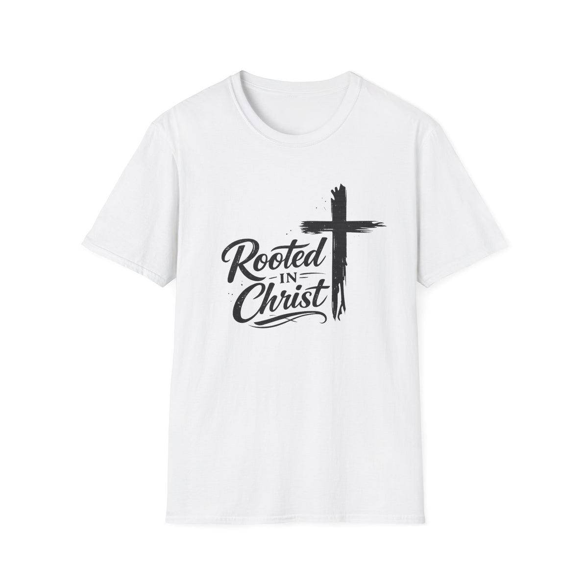 Rooted in Christ T-Shirt | Cross Faith Religious Tee