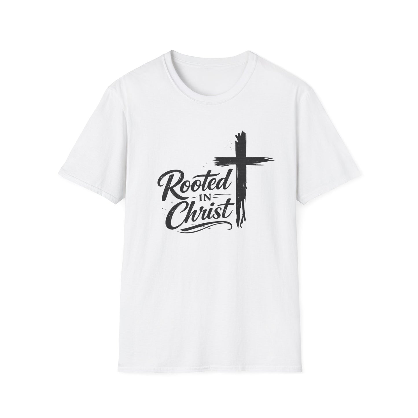 Rooted in Christ T-Shirt | Cross Faith Religious Tee