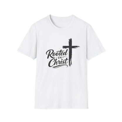 Rooted in Christ T-Shirt | Cross Faith Religious Tee