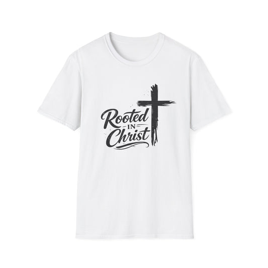 Rooted in Christ T-Shirt | Cross Faith Religious Tee