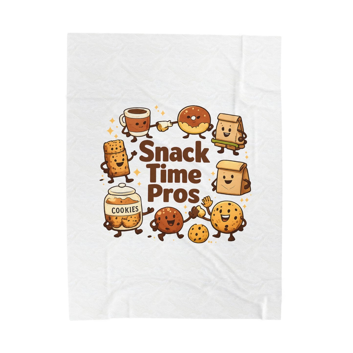 Snack Time Pros Blanket | office humor, coffee fuel