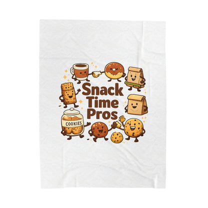 Snack Time Pros Blanket | office humor, coffee fuel