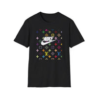 Rainbow Monogram Logo T-Shirt | Retro Pattern, Streetwear