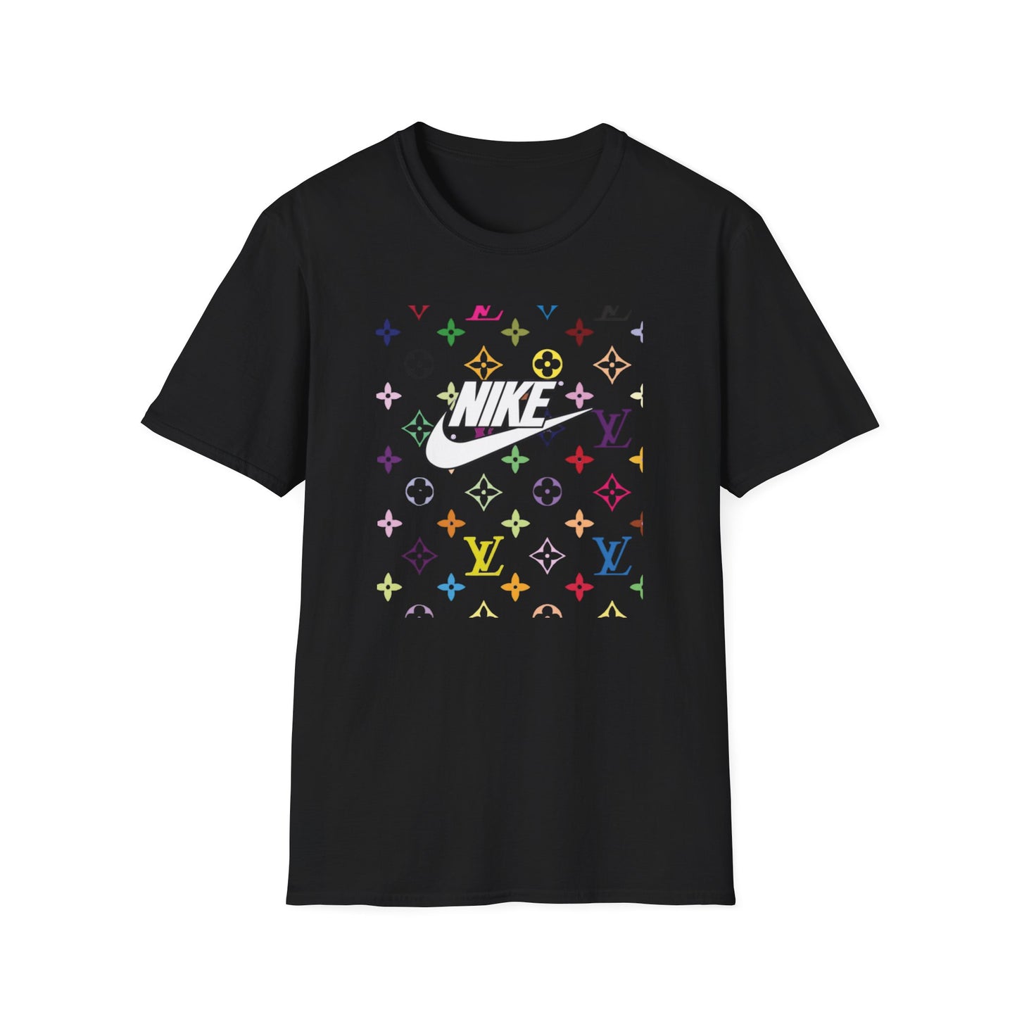 Rainbow Monogram Logo T-Shirt | Retro Pattern, Streetwear
