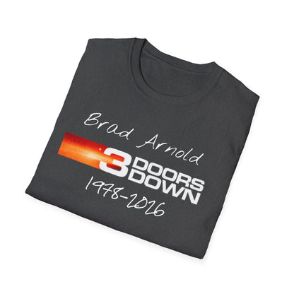 3 Doors Down Memorial Brad Arnold 1978-2016 T-Shirt | Band Tribute