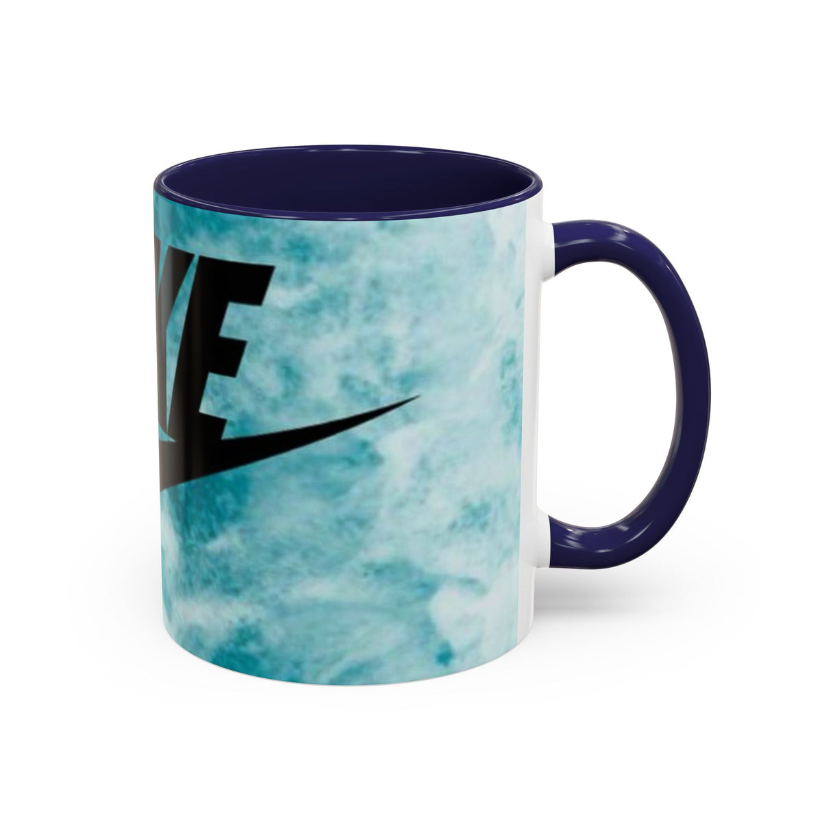 Swoosh Logo Coffee Mug | Accent Ceramic Mug