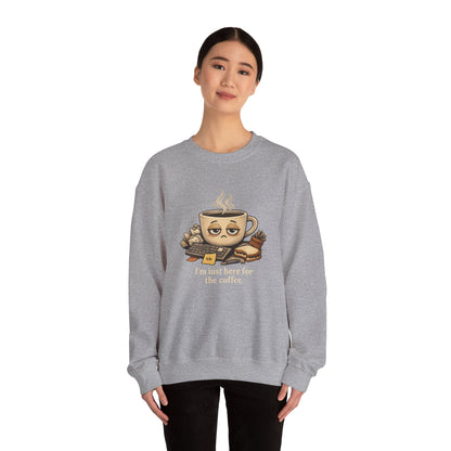 Too Tired for This Sweatshirt | burnout, coffee sleepy mental health humor