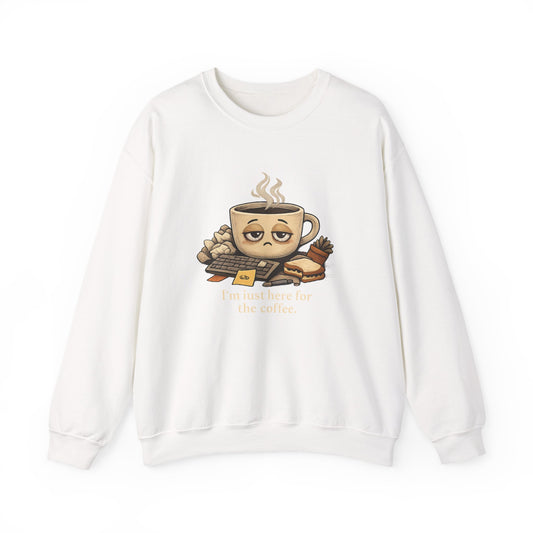 Too Tired for This Sweatshirt | burnout, coffee sleepy mental health humor