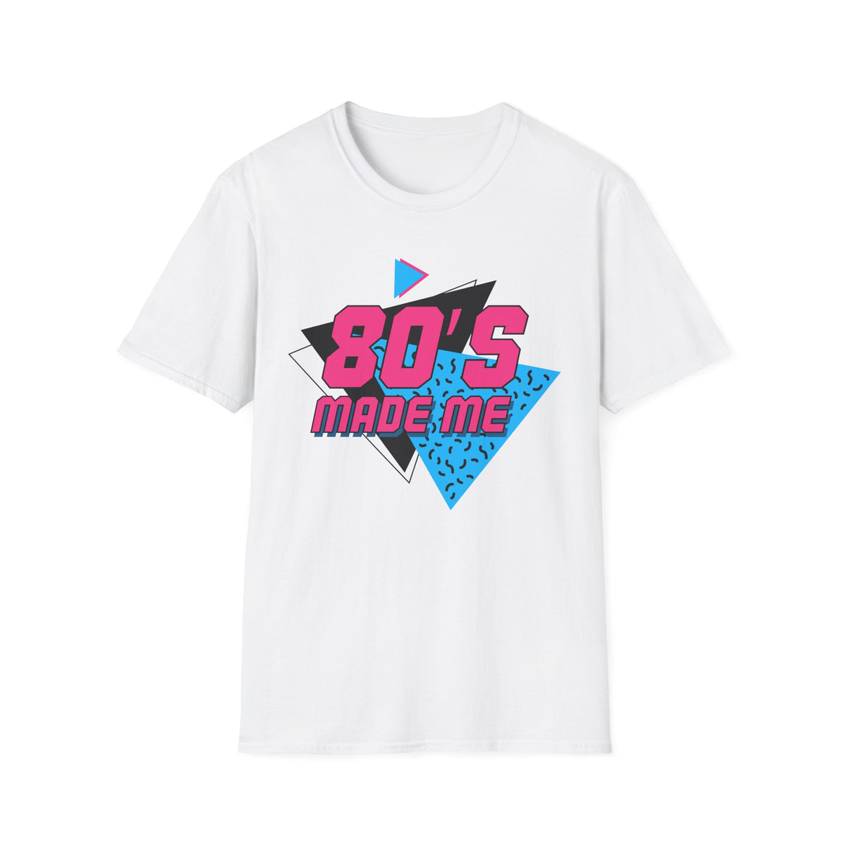 80's Made Me T-Shirt — Retro 1980s Neon Graphic Tee