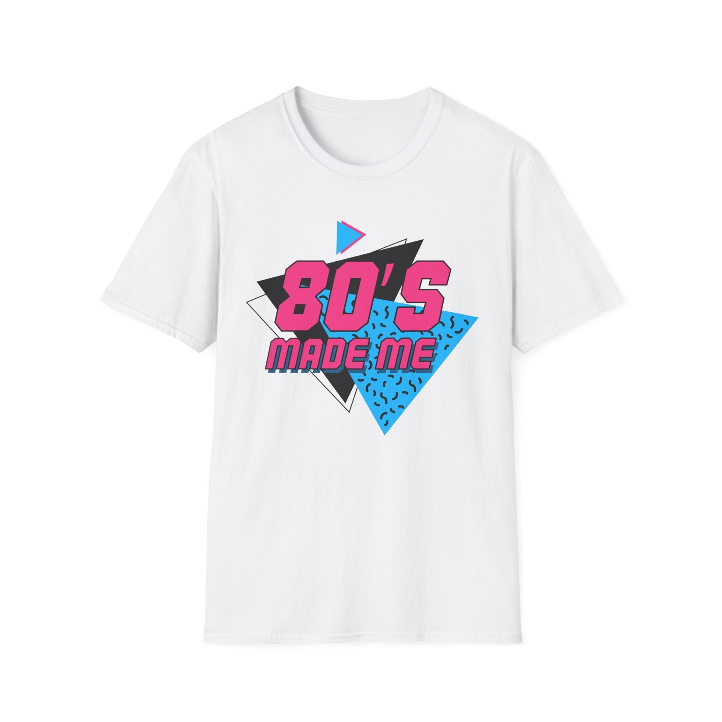 80's Made Me T-Shirt — Retro 1980s Neon Graphic Tee