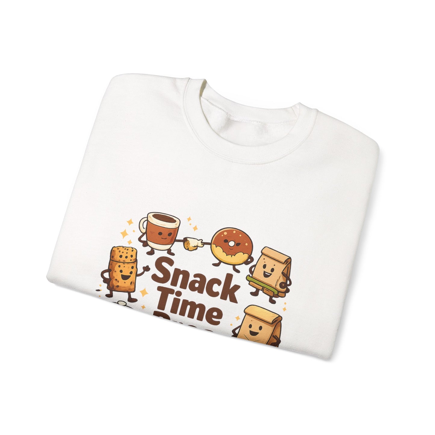 Snack Time Pros Sweatshirt | office humor, coffee fuel