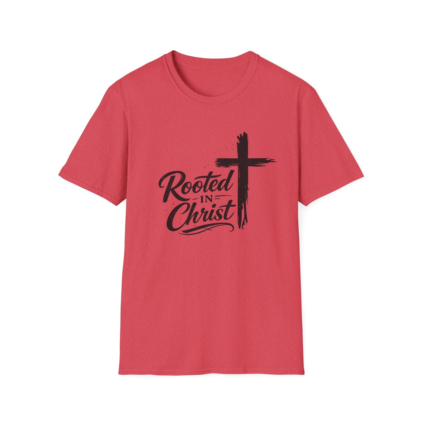 Rooted in Christ T-Shirt | Cross Faith Religious Tee