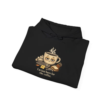 Sleepy Coffee Face Hoodie | burnout, tired, mental health humor