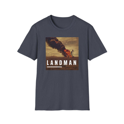 Landman Graphic Tee — Fiery Desert Scene T-Shirt